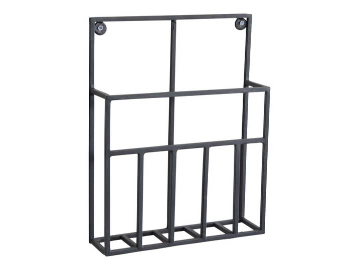 Loft42 Zeitschriftenständer Maggy Schwarz, Metall, 24x31x7 cm, Wohnzimmer, Kleinmöbel, Zeitungsständer