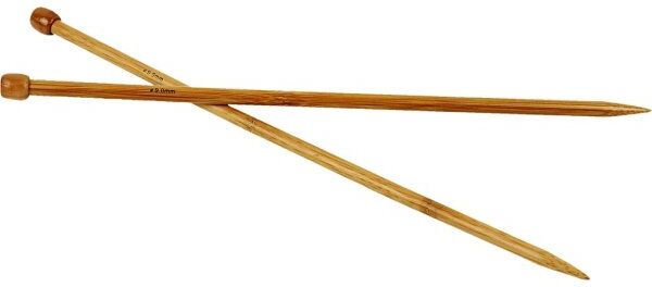No-Name Strikkepinde   Nr. 9   35 Cm   Bambus