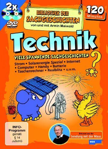 Armin Maiwald - Bibliothek der Sachgeschichten - Technik - Schuber [2 DVDs] - Preis vom 08.10.2026 07:26:42 h