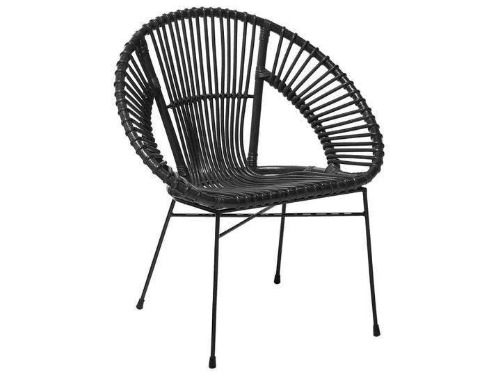 RATTANSTUHL Rattan Schwarz Sarita