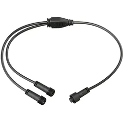 ledscom.de 2-fach Verteiler für Stecksystem DOP (IP44), 0,5 m, schwarz