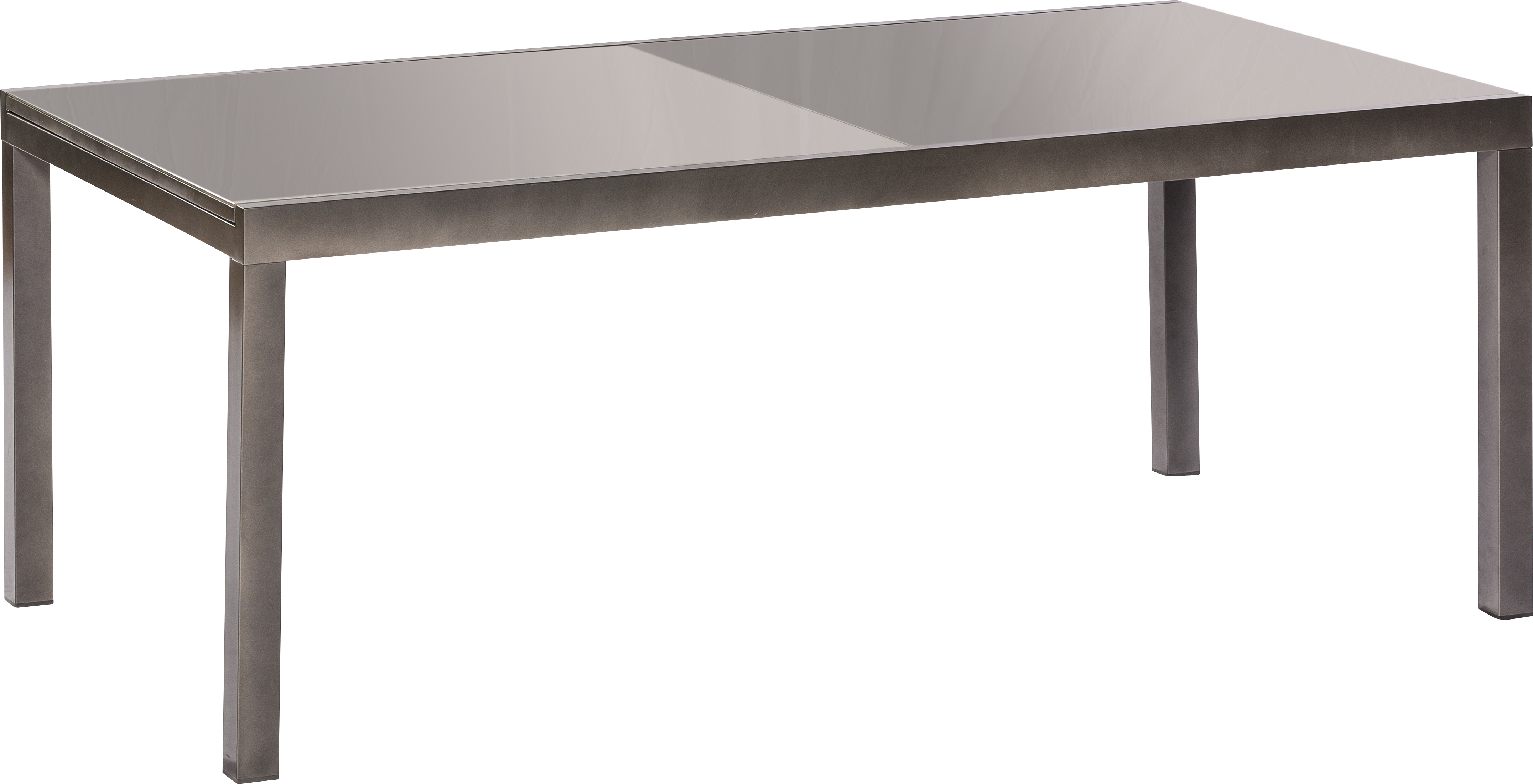 Merxx Semi Ausziehtisch 180/250 x 100 cm - Aluminiumgestell Graphit