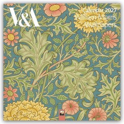 William Morris Wallpapers – Tapetendesign 2027 – Original Flame Tree Publishing-Kalender [Kalender]