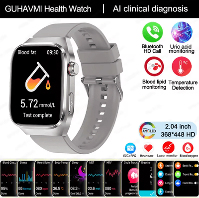 Inspire Picks 2025 Advanced Health Tracking Smartwatch ECG, Blood Pressure & Bluetooth Call Watch silver