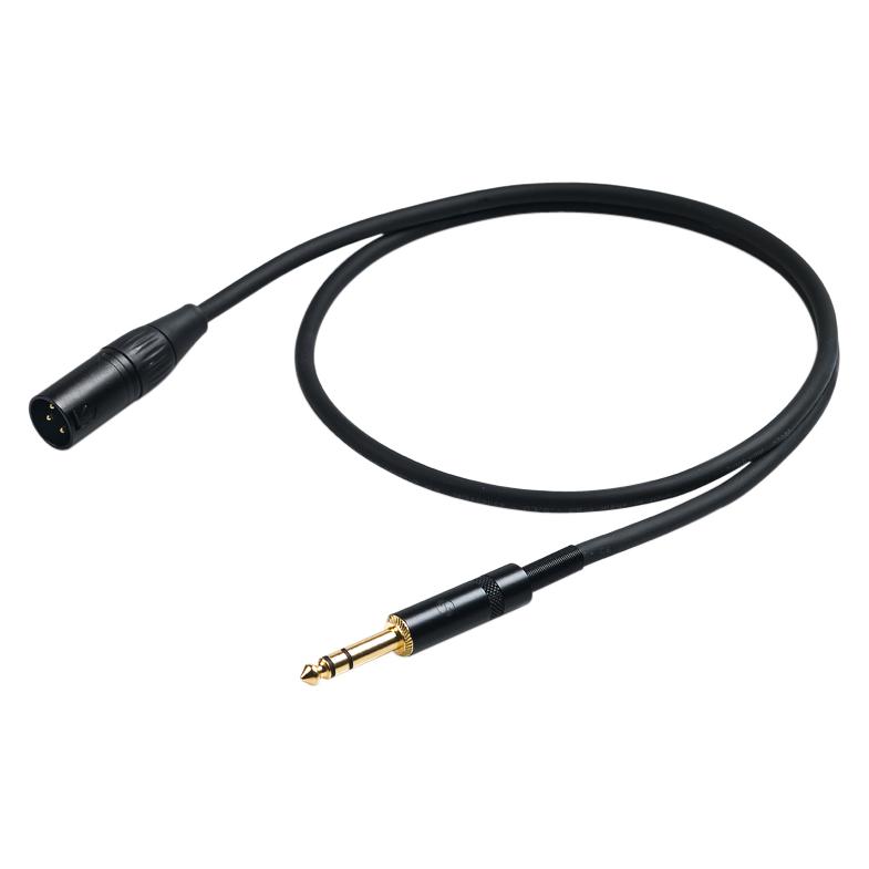 Proel stereo uros - XLR uros,, musta (2 m, XLR Kabel) (PRCHL230LU2)