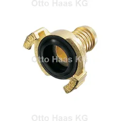 HAAS Schnellkupplung-Schlauchstück 2259 1 1/4", Messing poliert