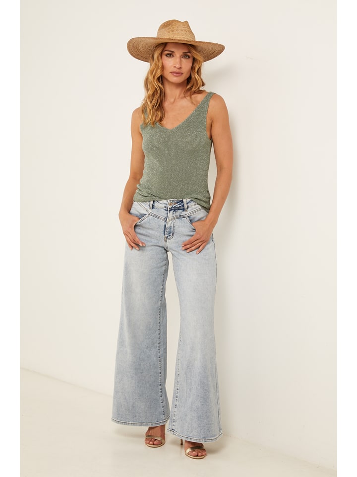 Joséfine Top "Dorothee" in Khaki - L