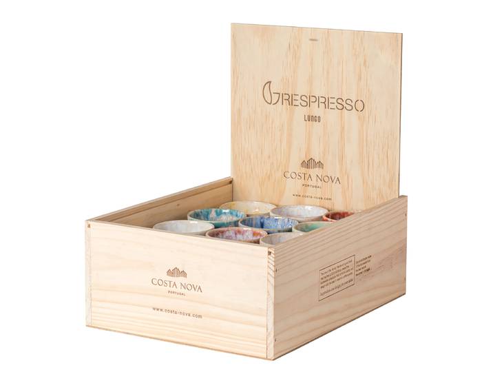 Kaffeebecher 24er Box 29 x 37 x 14cm Multicolor