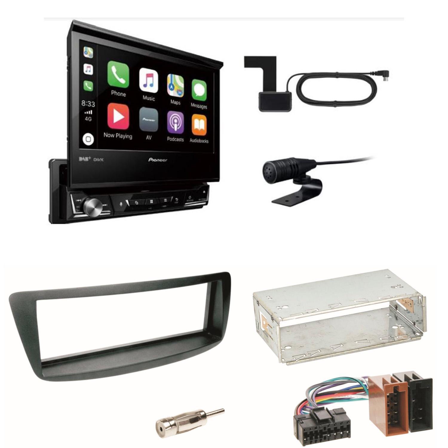 Pioneer AVH-Z7200DAB Digitalradio Einbauset Toyota Aygo Citroen C1 Peugeot 107