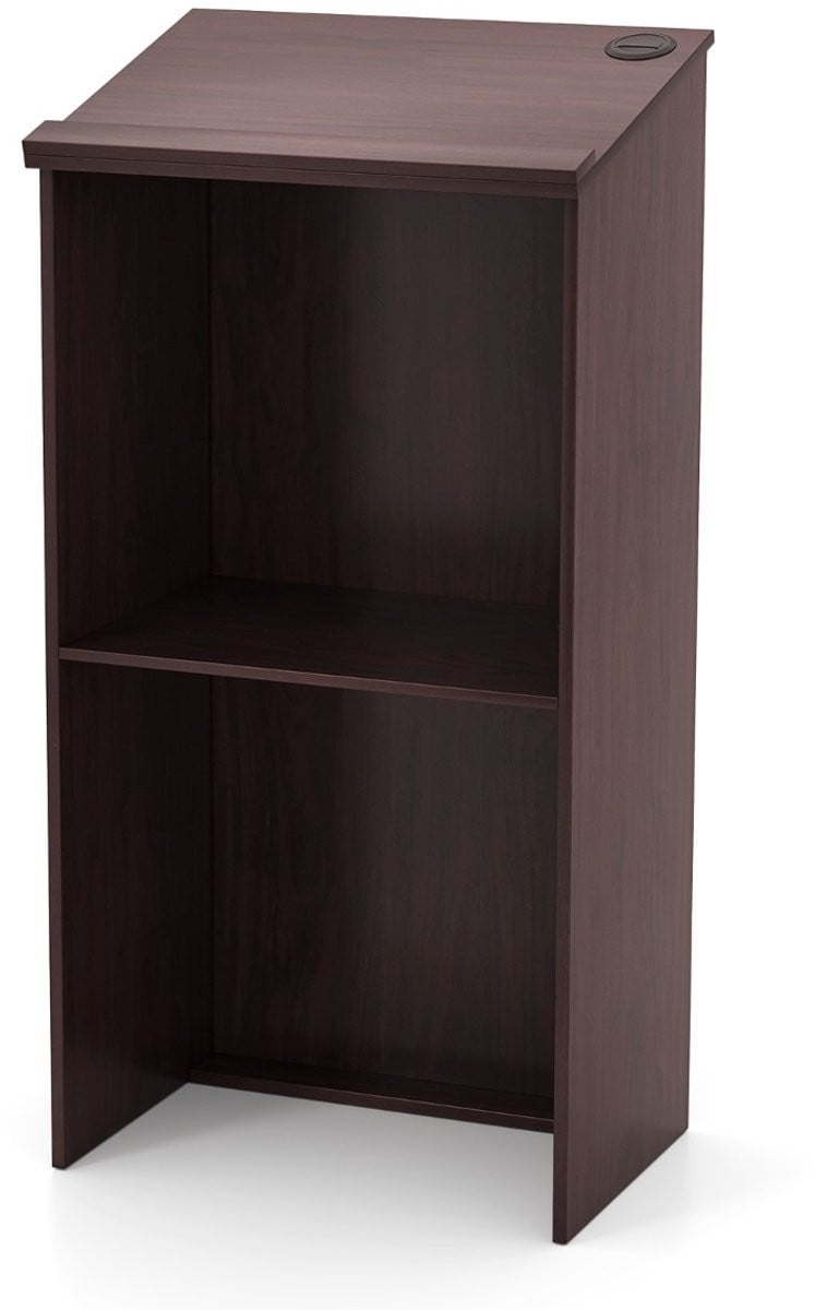 SureDeal Lessenaar Lectern Staande Bureau - Bruin - B/D/H: 58 x 40 x 116,5 cm
