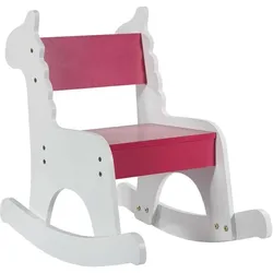 KINDERSESSEL aus Holz, pink, 33x55x52cm