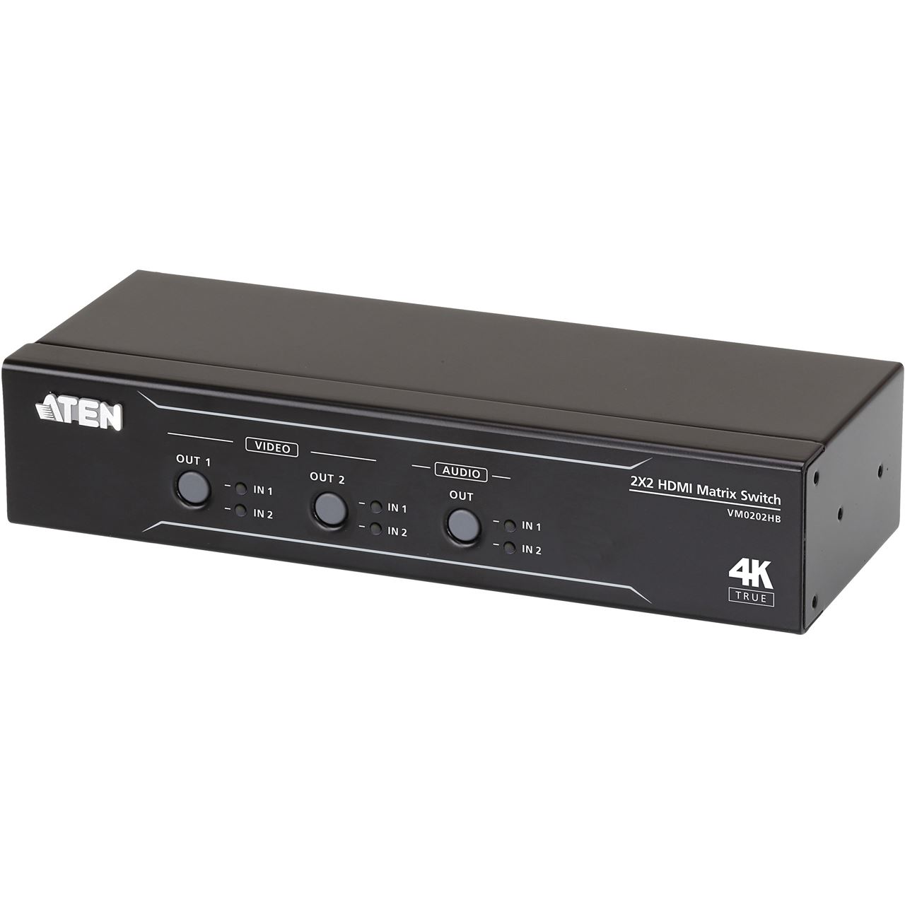 ATEN Technology VM0202HB HDMI Matrix Switch 2x2 True 4K mit Audio De-Embedder
