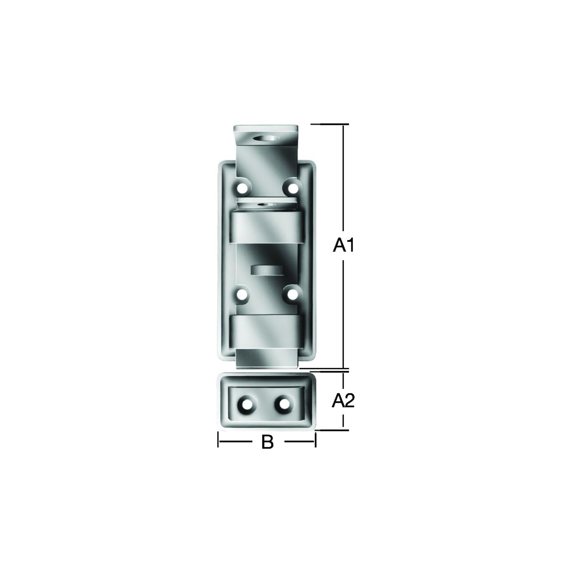 VORMANN Sicherheits-Schlossriegel gerade L 140mm,B 48mm Stahl verzinkt (000100140Z)