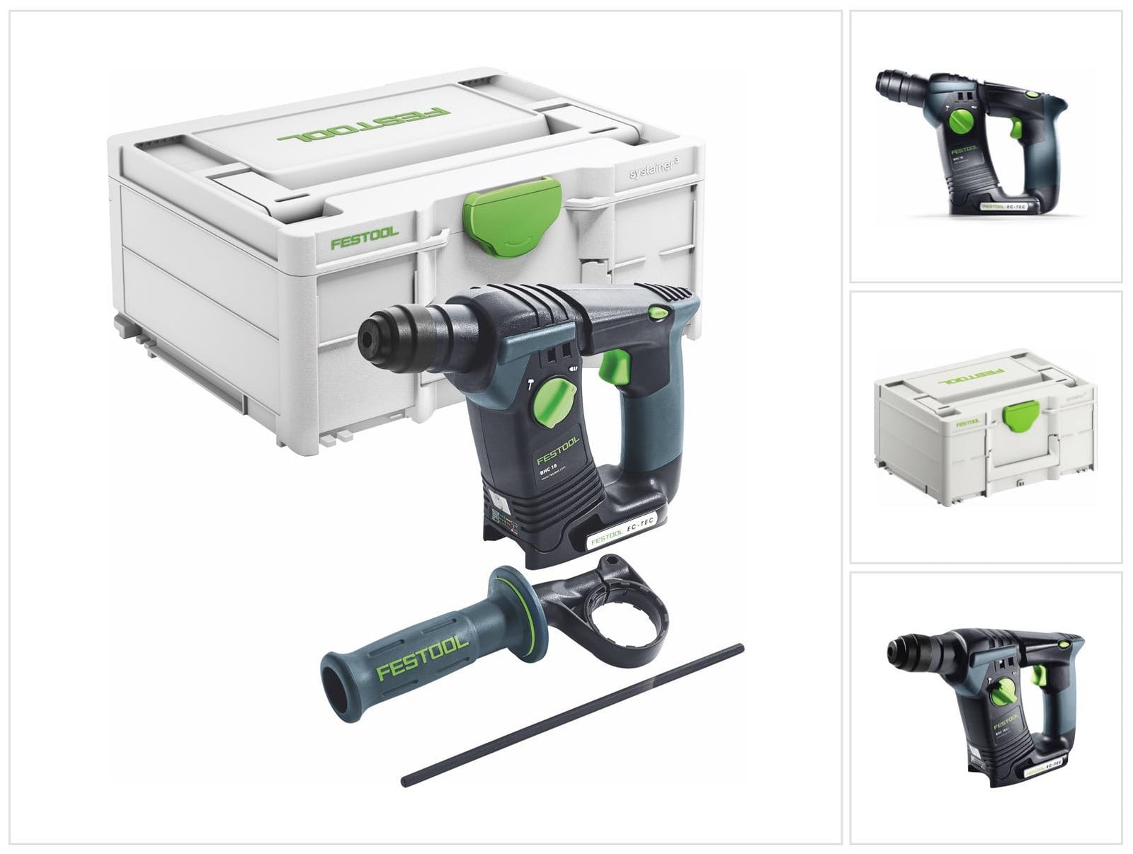 Festool BHC 18 Basic accuboormachine 18 V 25 Nm 1,8 J SDS Plus Brushless met Systainer