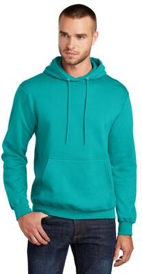 Port & Company PC78H Co Core Fleece Pullover Hooded Sweatshirt in Bright Aqua size 3XL
