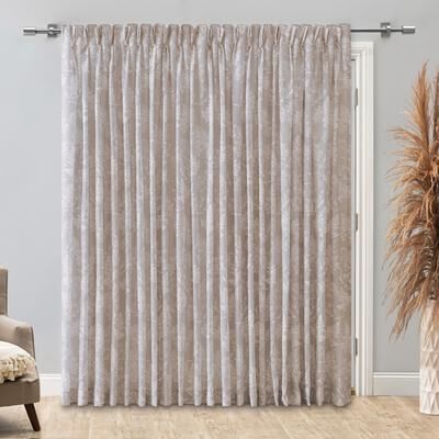 Ricardo Wild Meadows Floral Pinch Pleat w/Back Tabs Patio Curtain Panel