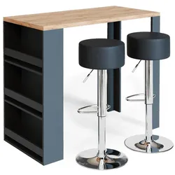 Vicco, Bartisch, Bartisch-Set (117 x 57 x 106 cm, 117 x 57 x 106 cm)