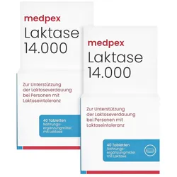medpex Laktase 14.000 Doppelpack 2X40 St