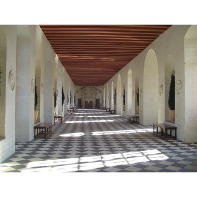 Fototapete PAPERMOON "Chenonceau Schloss", bunt, B:3,5m L:2,6m, Vlies, Tapeten