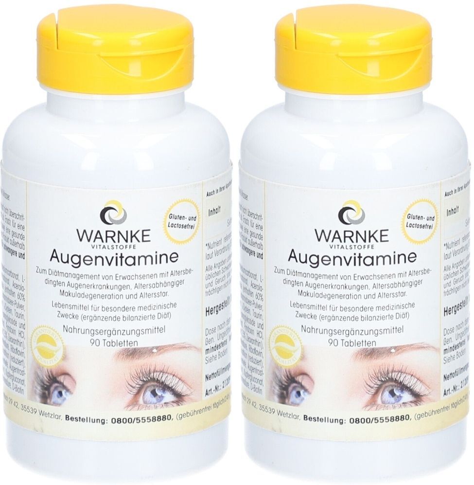 WARNKE Augenvitamine Tabletten 2x 2x90 St