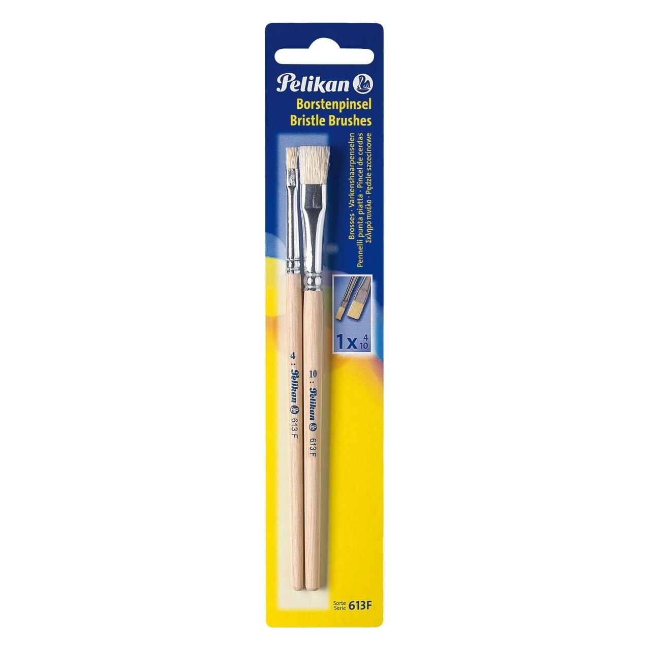 Pelikan Pinsel Sorte 613F, Grösse 4 und 10 (10 mm) (720375)