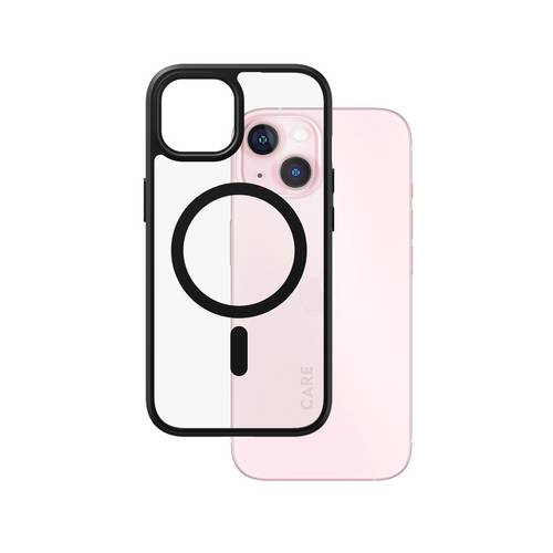 PanzerGlass CARE Backcover Apple iPhone 15 Schwarz, Transparent Induktives Laden 1425