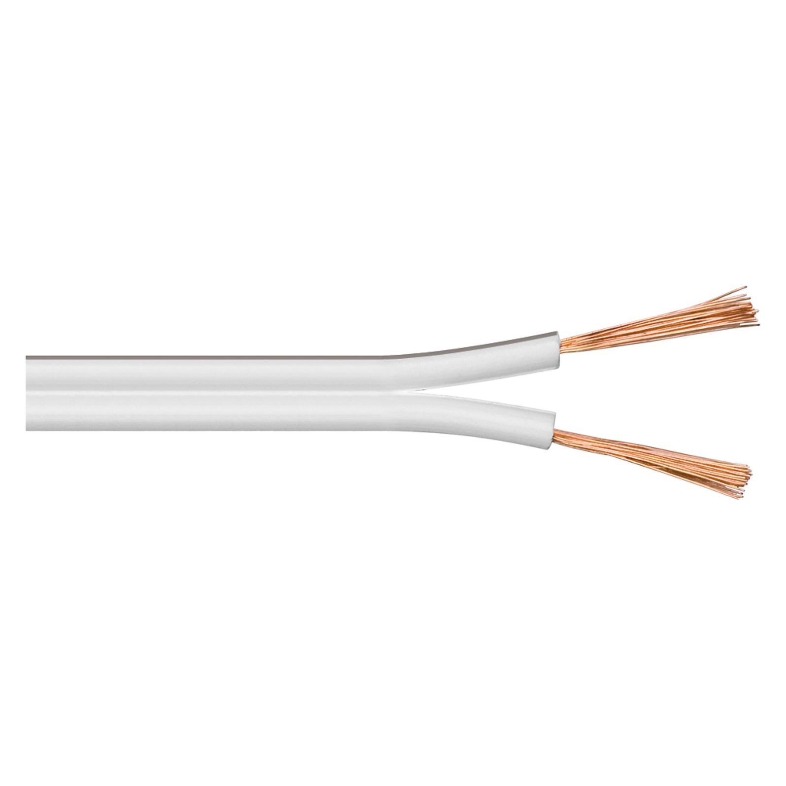 Goobay Lautsprecherkabel weiss CCA (50 m, 4 mm²) (67743)