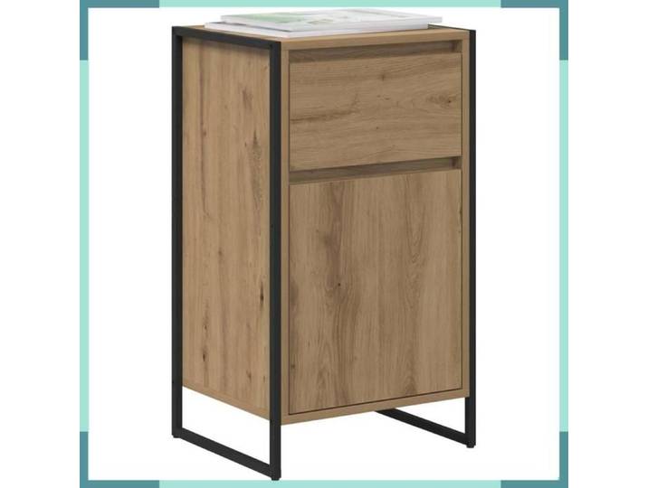 Buffet - 886587 - Chêne artisan - Bois d'ingénierie - Avec tiroir et porte