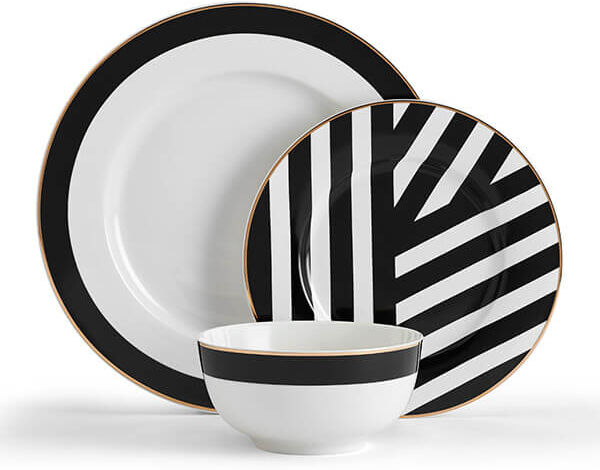 Mikasa Luxe Deco 12 Piece Dinner Set