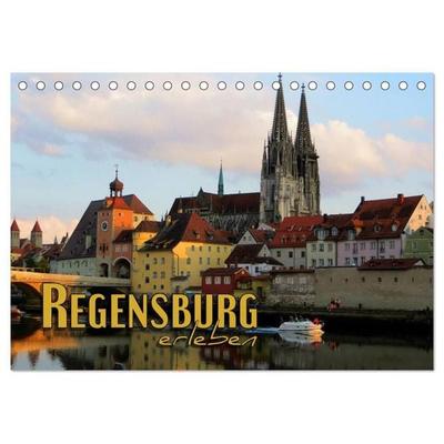 Regensburg erleben (Tischkalender 2027 DIN A5 quer), CALVENDO Monatskalender