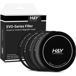 H&Y HD EVO ND Video Filter-Set 72mm (72 mm, ND- / Graufilter), Objektivfilter, Schwarz