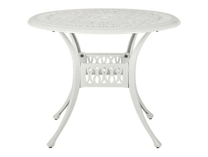 GARTENTISCH cm Metall Weiß Ancona