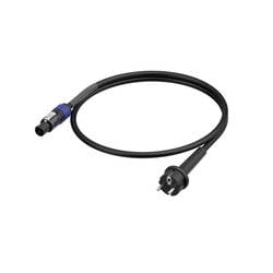 Neutrik 1036413 Strom Anschlusskabel Schwarz 3 m