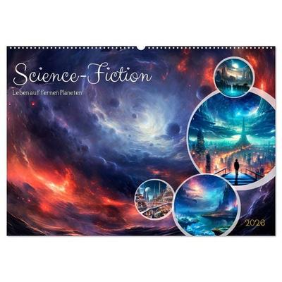 SCIENCE-FICTION Leben auf fernen Planeten (Wandkalender 2026 DIN A2 quer), CALVENDO Monatskalender