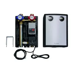 Rohrgr. mit 3-Wegemischer R1/2 Vor-/Rücklauf Rp1, HE-Pumpe A, GEG
