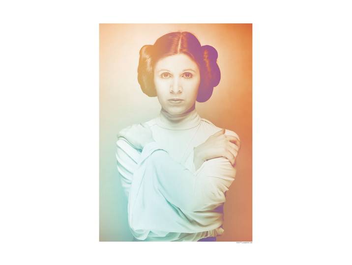 Bild KOMAR Star Wars Classic Icons Color Leia , bunt (farbe bild(er): bunt), B:30cm H:40cm, Holz, Papier, Bilder, Bild, Wandbild zur Dekoration im Kinderzimmer - ohne Rahmen