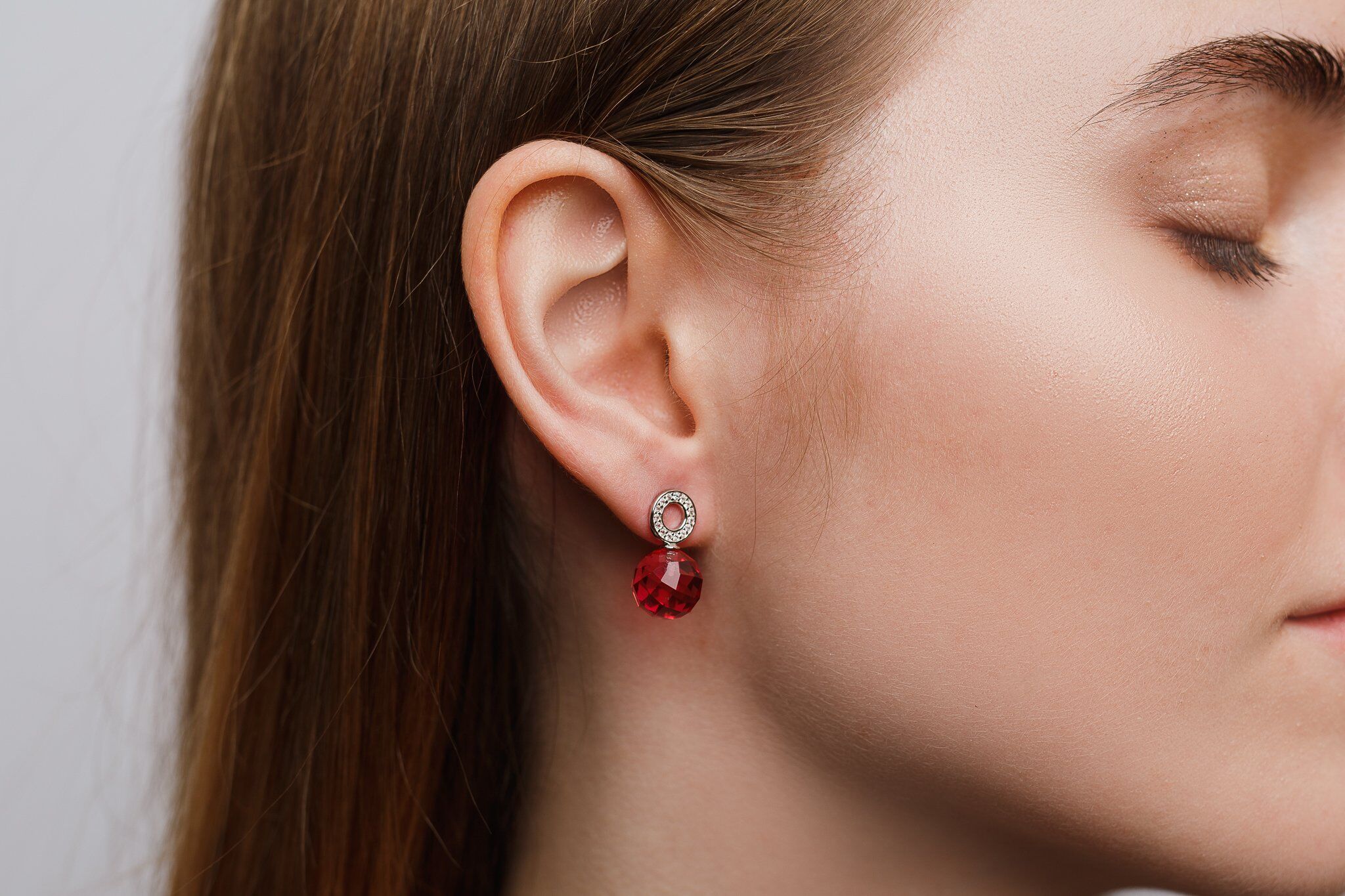NEORE Luna Cerise Earrings