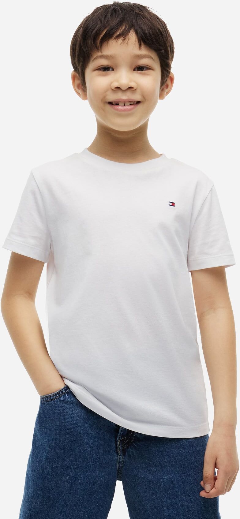 Tommy Hilfiger Team Primary Jr - T-shirt - Bianco 12ANNI