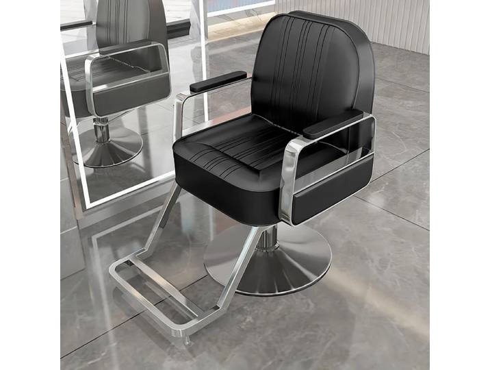 Chaise de barbier exclusive pour salon de coiffure, chaise de salon confortable et rotative, minimaliste, professionnelle, Friseurstuhl, mobilier de salon