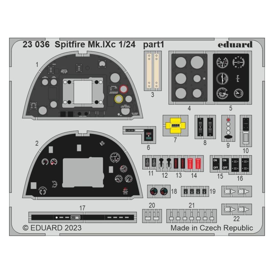 Eduard Spitfire Mk.IXc 1/24 AIRFIX (23036)