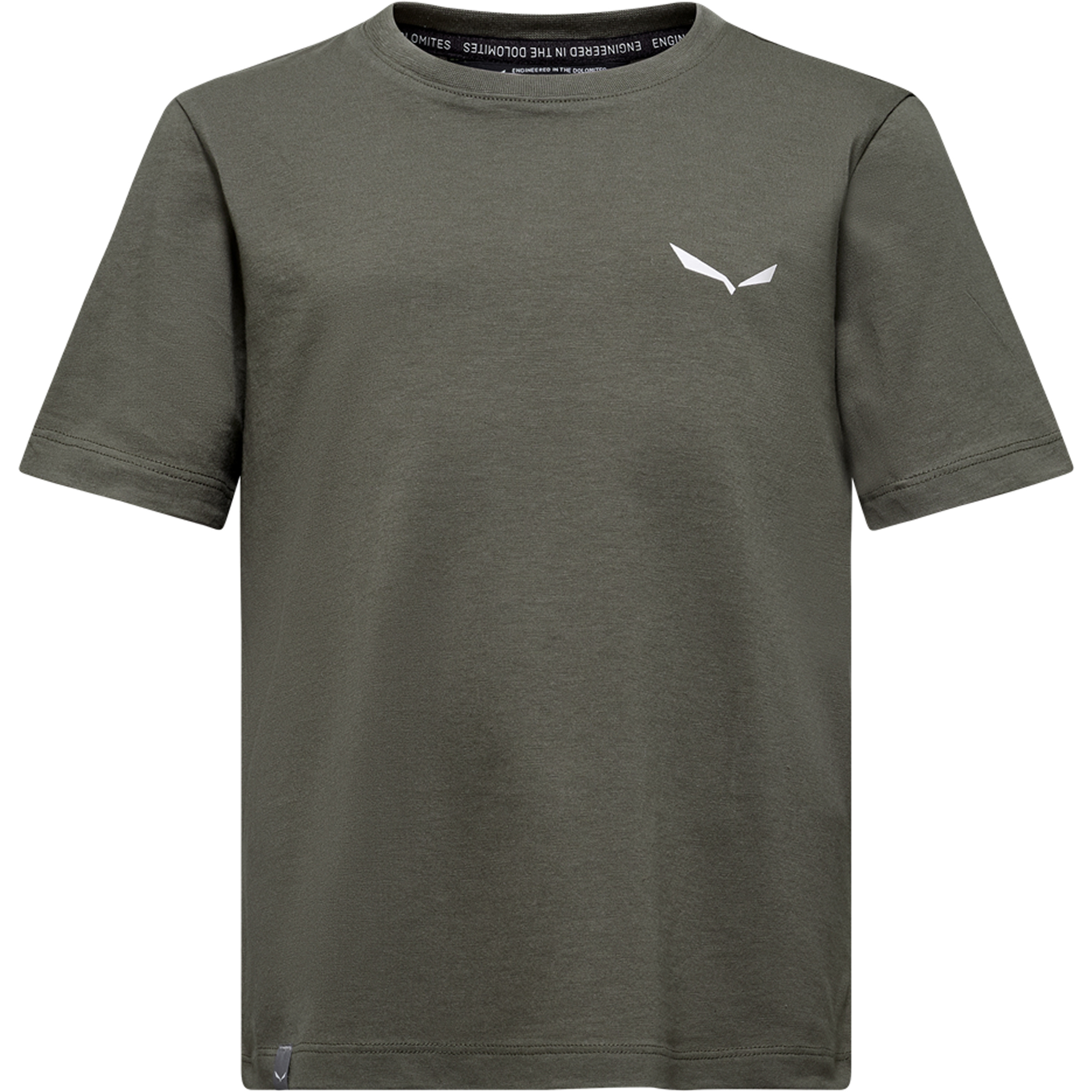 Salewa Graphic Kinder T-Shirts oliv Größe 104 Trekking Hautfreundlich Lyocell (Tencel)