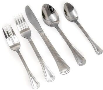 BergHOFF Essentials 20Pc 18/10 Stainless Steel Flatware Set, Matte