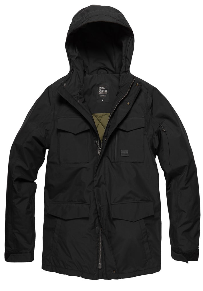 Vintage Industries Marc Textiljacke 30106-black-S