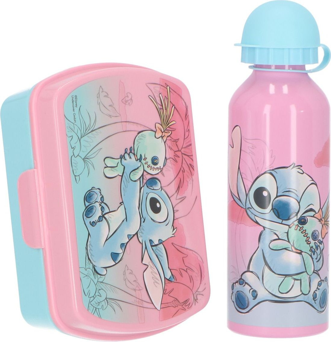 Disney Lilo & Stitch lunchset met lunchbox en drinkfles voor kinderen