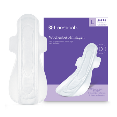 Lansinoh Laboratories Inc. Niederlassung Deutschland LANSINOH Wochenbett-Einlagen 0-2 Woch.nach Geburt 10 St 18657232