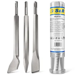 S&R Meißel-Set SDS-plus 3-teilig