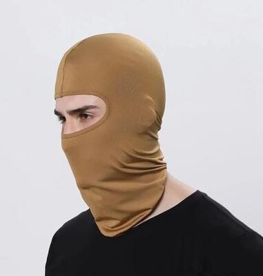 Useful Little Things All Season Black Motorcycle Balaclava Face Mask & Outdoor Shield brown