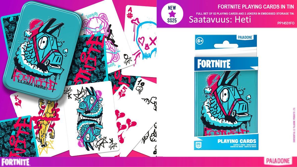 Fortnite Pelikortit Tina Pakkauksessa