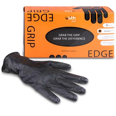 Products For Future Grip Handschuhe mit Diamantprägung schwarz Gr. XL [Hersteller-Nr. 816.263]