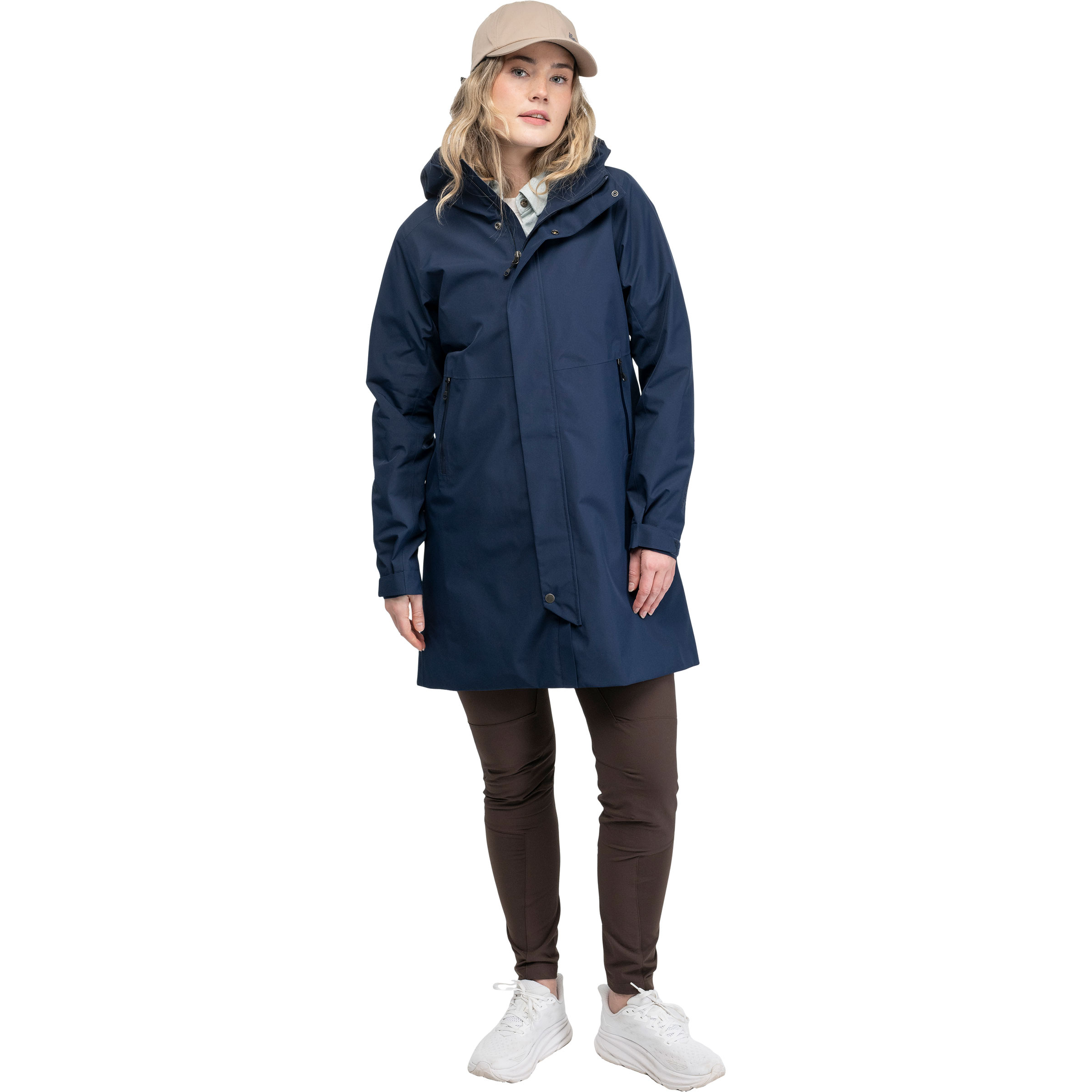 Bergans Urban 2L Mantel Damen Parkas & Mäntel blau Größe M Lifestyle Elastisch Wasserabweisend